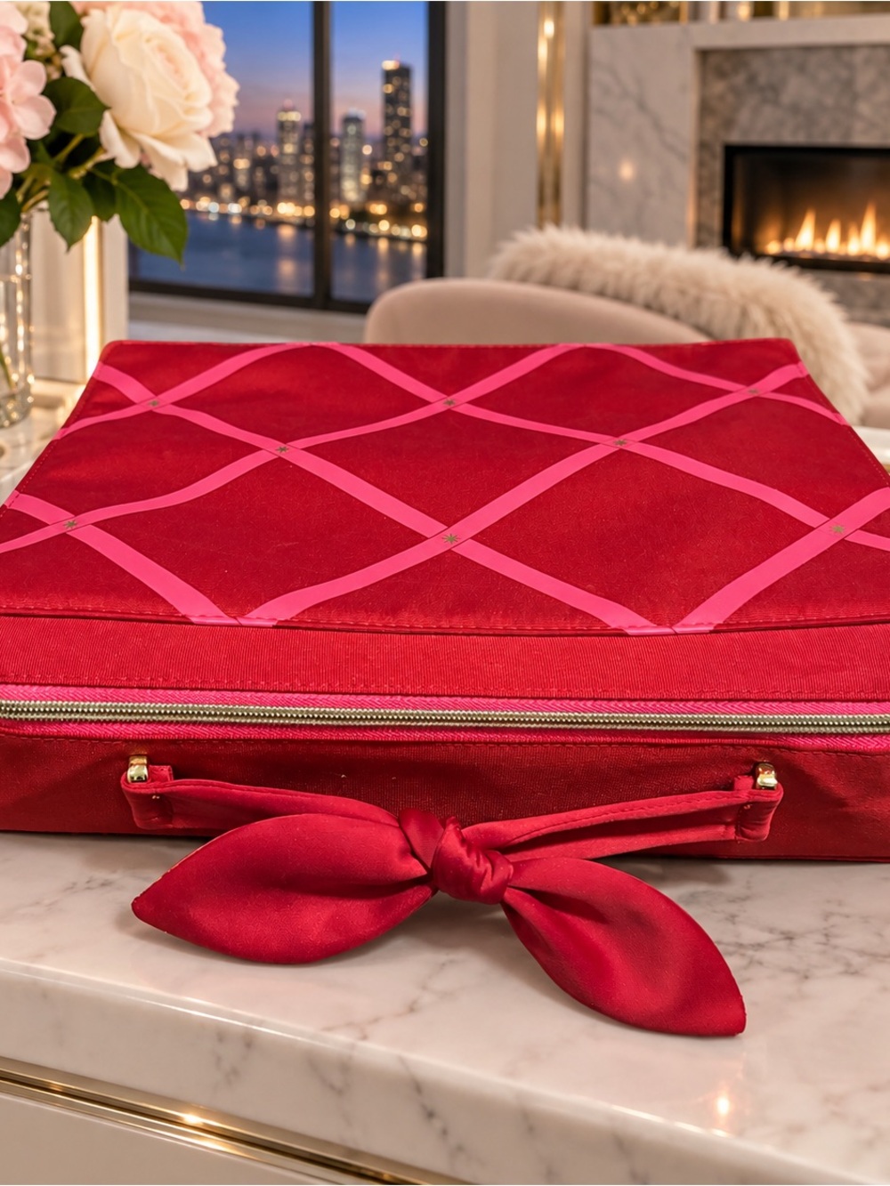 Beauty Bundle 8 Products in Gift Ready Red Satin Case .